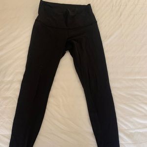 Lululemon Black high waist 28” leggings